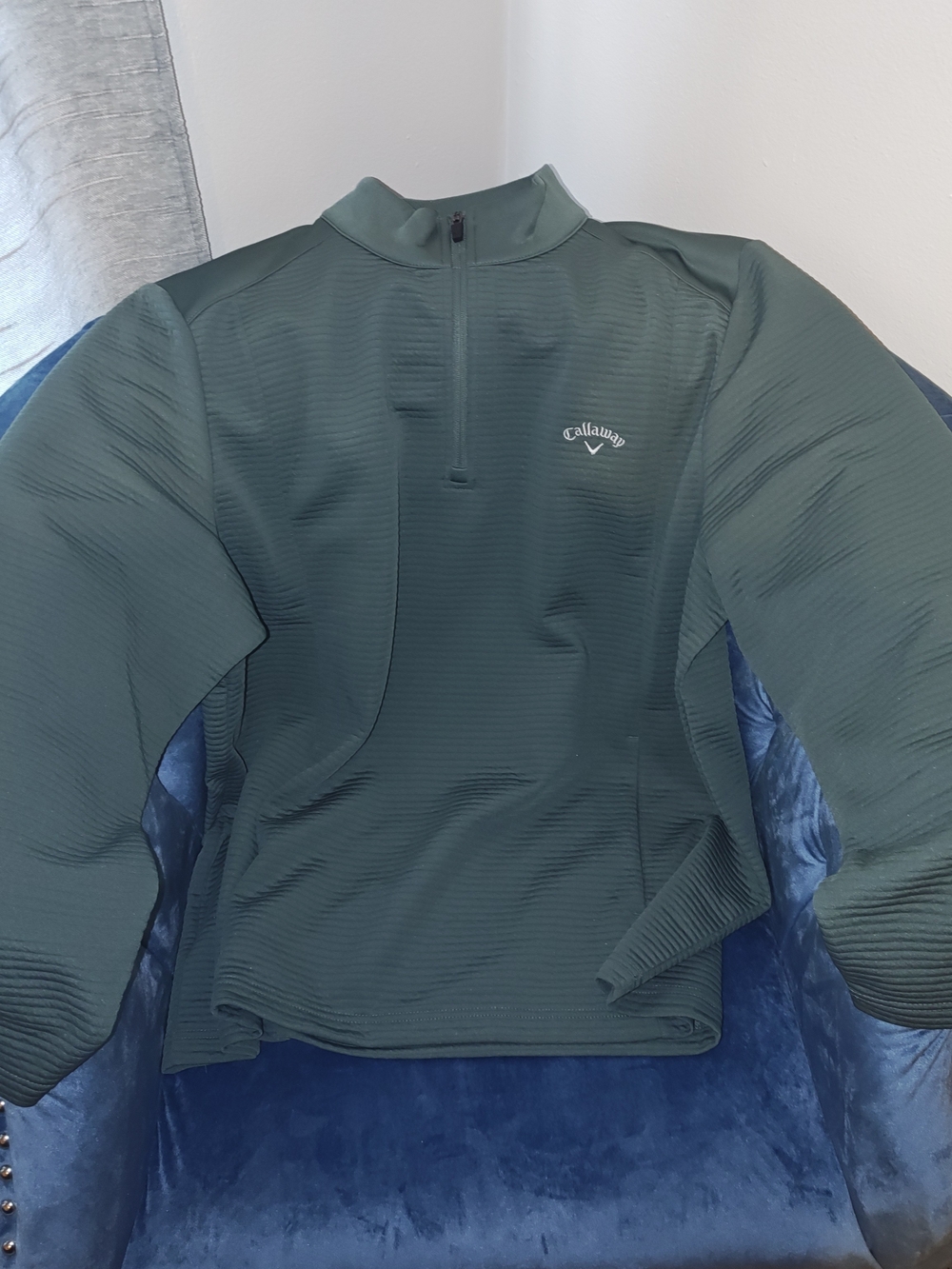 Callaway Dark Green Half-Zip Performance Pullover